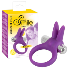 Sweet Smile SMILE Rabbit - vibrációs péniszgyűrű (lila) péniszgyűrű