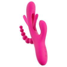 Sweet Smile SMILE - tripla karos, nyelves vibrátor (pink) vibrátorok