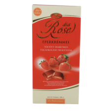 Sweetrose tejcsokoládé eperkrémmel töltött,fruktózzal 100 g reform élelmiszer