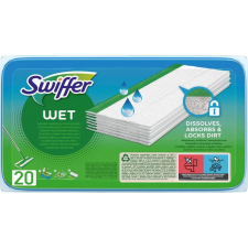 Swiffer Nedves padlótörlő kendő, utántöltő, 20 db, SWIFFER  Sweeper , citrus illat tisztító- és takarítószer, higiénia