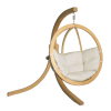 SwingPod Függőkosár állvánnyal, SwingPod, krémszínű párnával