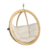 SwingPod Prémium függőfotel, SwingPod, krémszínű párnával, 120x120cm