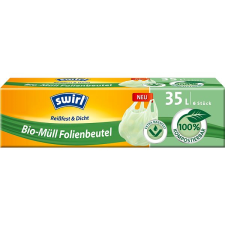 Swirl BIO komposztálható füles szemeteszsák 35 l, 6 db takarító és háztartási eszköz