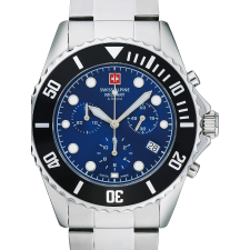 Swiss Alpine Military 7053.9138 Chronograph Mens Watch 42mm 10ATM, karóra