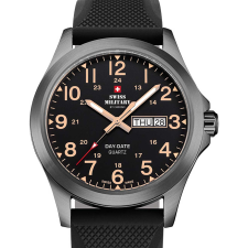 Swiss Military SMP36040.31 Mens Watch Day-Date Quartz 42mm 5ATM, karóra