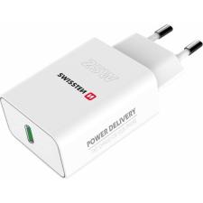 Swissten 22060300 USB-C Hálózati Töltő Adapter 25W - Fehér (22060300) mobiltelefon kellék