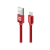 Swissten 71527601 USB-A apa - Lightning apa 2.0 Adat és töltő kábel - Piros (3m) (71527601)