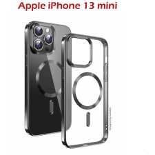 Swissten Clear Jelly MagStick Metallic iPhone 13 mini fekete tok (36500104) tok és táska
