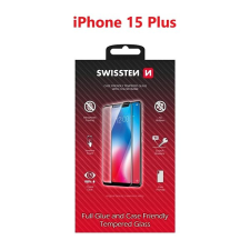 Swissten Full Glue Apple iPhone 16 3D üvegfólia - fekete mobiltelefon kellék