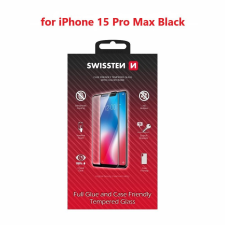 Swissten Full Glue Apple iPhone 16 Pro Max 3D üvegfólia - fekete (54501868) mobiltelefon kellék