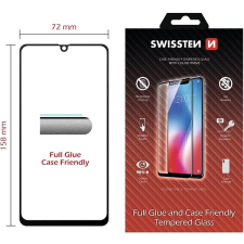 Swissten Full Glue Samsung A025 Galaxy A02s 3D üvegfólia - fekete mobiltelefon kellék