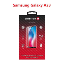 Swissten Full Glue Samsung A235 Galaxy A23 3D üvegfólia - fekete mobiltelefon kellék