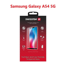 Swissten Full Glue Samsung A546 Galaxy A54 5G 3D üvegfólia - fekete mobiltelefon kellék