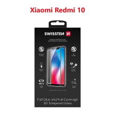 Swissten Full Glue Xiaomi Redmi 10 LTE 3D üvegfólia - fekete mobiltelefon kellék