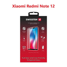 Swissten Full Glue Xiaomi Redmi Note 12s 3D üvegfólia - fekete mobiltelefon kellék