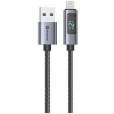 Swissten LCD USB-A / Lightning 1,5 m (71551070) kábel és adapter