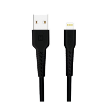 Swissten Lightning 1m, fekete kábel és adapter