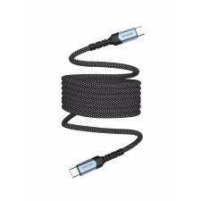 Swissten mágneses kábel önbehúzó USB-C / USB-C 1 m (71551010) kábel és adapter