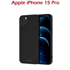Swissten Soft Joy Apple iPhone 15 Pro fekete tok tok és táska