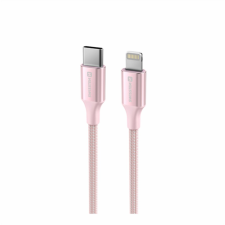 Swissten Textile II USB-C to Lightning 1,5m, rózsaszín (71529205) kábel és adapter