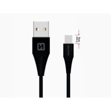 Swissten USB-C 1,5 m, fekete (71504403) kábel és adapter