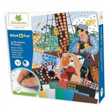 Sycomore Stick&Fun Mozaikkép-készítő - Kalózok kreatív és készségfejlesztő