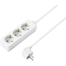 Sygonix 3 aljzatos elosztó 1.4m fehér (SY-4890976) (SY-4890976) hosszabbító, elosztó