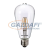 Sylvania 0027175 Toledo LED fényforrás, filament, 4W, E27, ST64, 2700K, 470Lm, 827, átlátszó búra