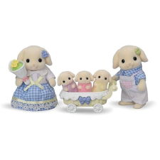 Sylvanian Families Flora nyuszi családja hármas ikrekkel játékfigura
