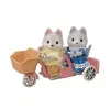 Sylvanian family Tandem kerékpár Husky testvéreknek