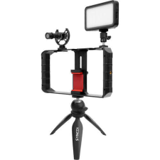 SYNCO Vlogger Kit 1 vlogging szett okostelefonokhoz, mikrofon, LED, mini állvány, mobiltelefon cage mikrofon