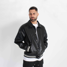  Synergy Bomber Jacket - fekete/fehér dzseki - Méret: XL