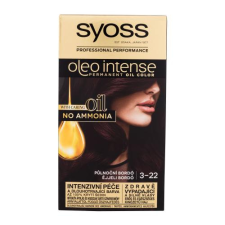 Syoss Oleo Intense Permanent Oil Color hajfesték 50 ml nőknek 3-22 Midnight Bordeaux hajfesték, színező