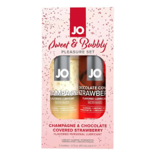 System Jo JO System Sweet & Bubble - ízes síkosító szett - pezsgő-csokis eper (2db) síkosító