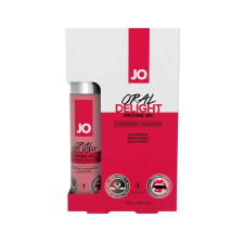 System Jo Oral Delight - hűsítő, ehető síkosító - eper (30ml) síkosító