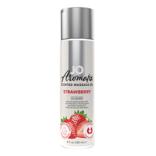 System Jo System Jo - Aromatix illatosított masszázsolaj Eper 120 ml masszázskrémek, masszázsolajok