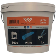 System Leveling D.O.O. Szintezö SET 500/200/1 - 2mm barkácsolás, csiszolás, rögzítés