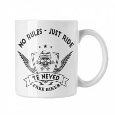  Szabad motors (saját neveddel) - Fehér Bögre bögrék, csészék