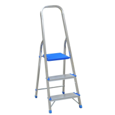  SZABADON ÁLLÓ ALUMÍNIUM LÉTRA 130 CM 2 FOKFOLYAM + PLÁZAT - DR1102 létra és állvány