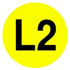 Szabvanytabla.hu L2 - öntapadó , 0 x 20 mm információs címke