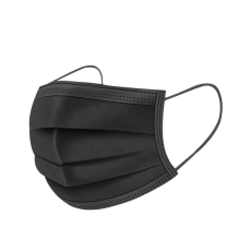 Szájmaszk Shield 3 rétegű prémium fekete maszk 50 db dobozonként, sebészeti szájmaszk csomagban, orvosi maszk, orvosi szájmaszk