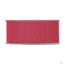  Szalag textil 40 mm x 25 m piros dekorációs kellék