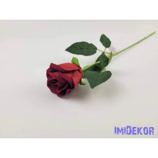 Szálas bársony bimbós rózsa 55 cm - Piros dekoráció