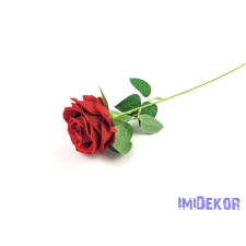 Szálas bársonyos rózsa 51 cm - Piros dekoráció