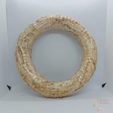  Szalma koszorú alap - 30 cm dekorációs kellék