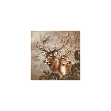 Szalvéta – Deer couple brown papírárú, csomagoló és tárolóeszköz