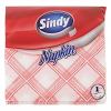  Szalvéta SINDY 1 rétegű 45 lapos 33x33 cm piros kockás