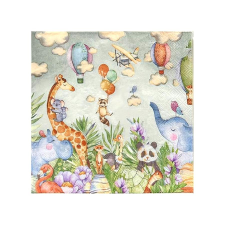  Szalvéta - vidám bulizó állatok papírárú, csomagoló és tárolóeszköz