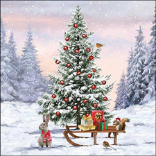  Szalvéta - Winter animals papírárú, csomagoló és tárolóeszköz