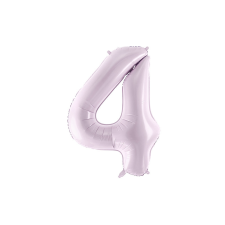 Szám fólia lufi ''4'' 72cm lila party kellék